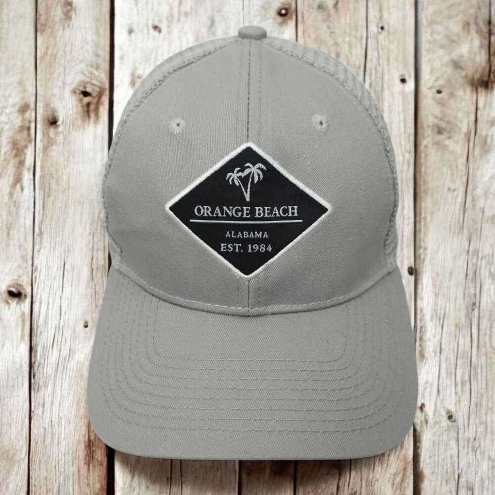 Orange Beach Alabama Logo Patch Mesh Strapback Cap Trucker Baseball Tourist Hat